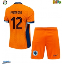 Nederland Jeremie Frimpong #12 Hjemmedraktsett Barn EM 2024 Kortermet (+ Korte bukser)